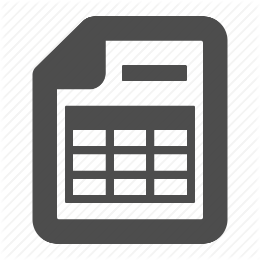 512x512 Document, File, Report, Spreadsheet, Table Icon