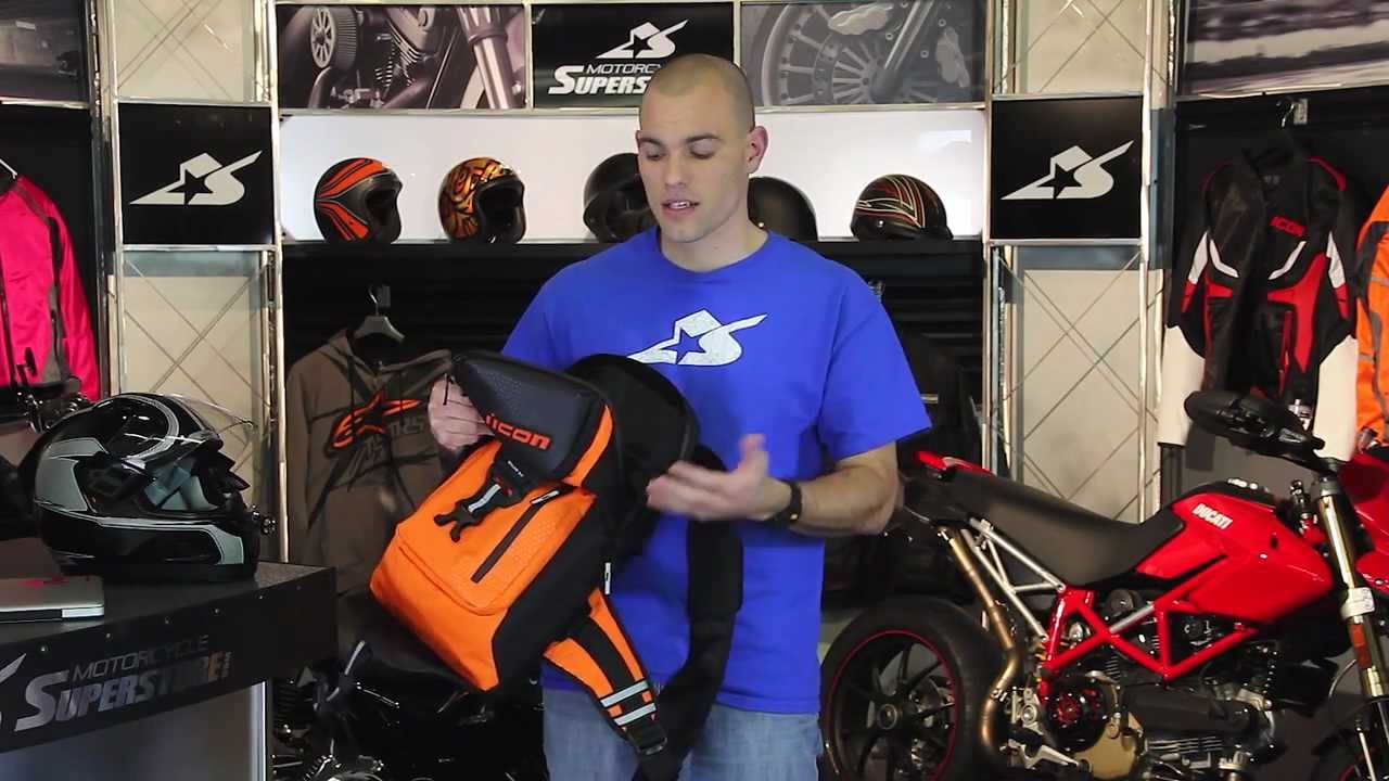 1280x720 Icon Squad Backpack From Motorcycle