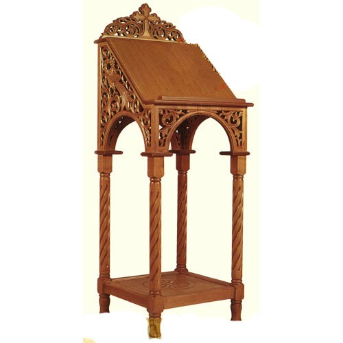 500x500 Hand Carved Icon Stand Holy Archangel Liturgical Supply