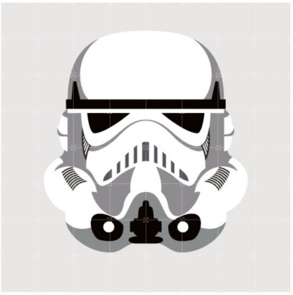Ixxi Star Wars Icon Stormtrooper Wall Art 597x600 Ixxi Star Wars Icon Stormtrooper Wall Art