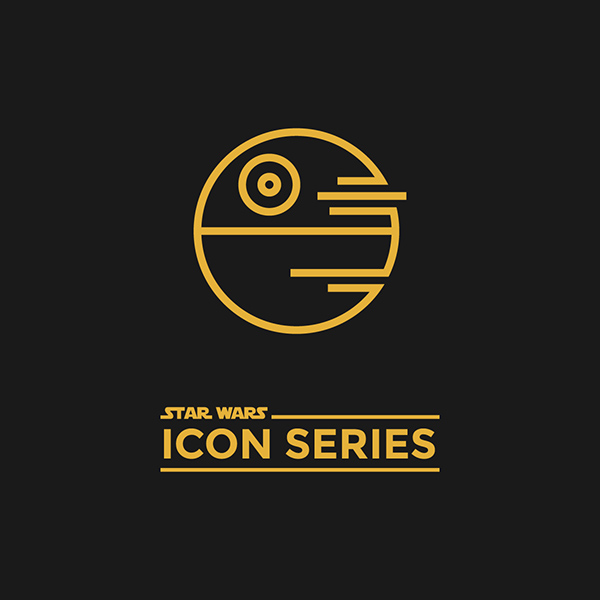 Star Wars Icon Series On Behance 600x600 Star Wars Icon Series On Behance