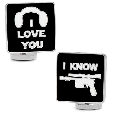 Cufflinks Star Wars I Love You I Know Icon, Officially 395x395 Cufflinks Star Wars I Love You I Know Icon, Officially