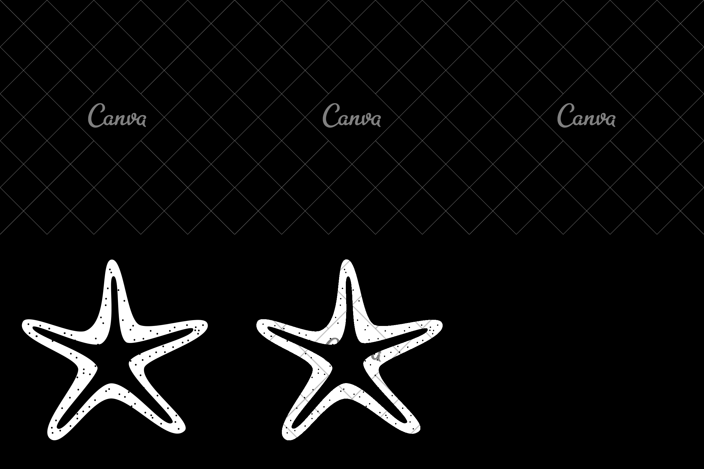 2400x1600 Black Icon Starfish Cartoon