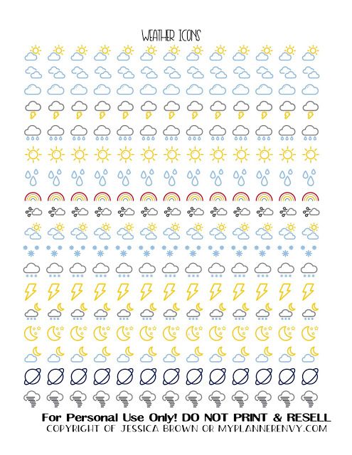 495x640 Free Printable Weather Icon Stickers