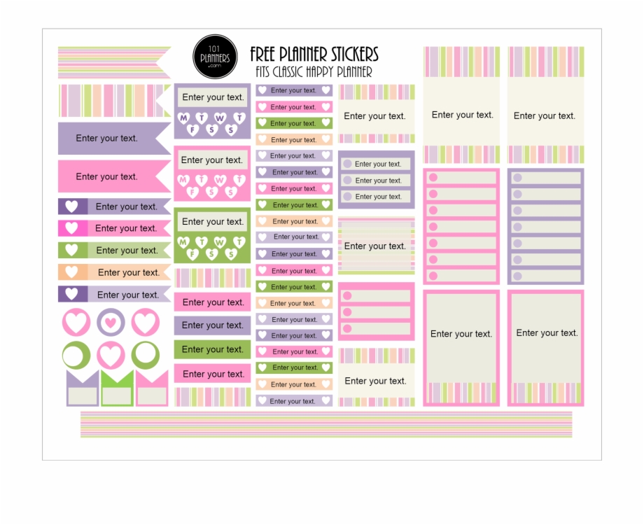 920x750 Planner Icon Stickers