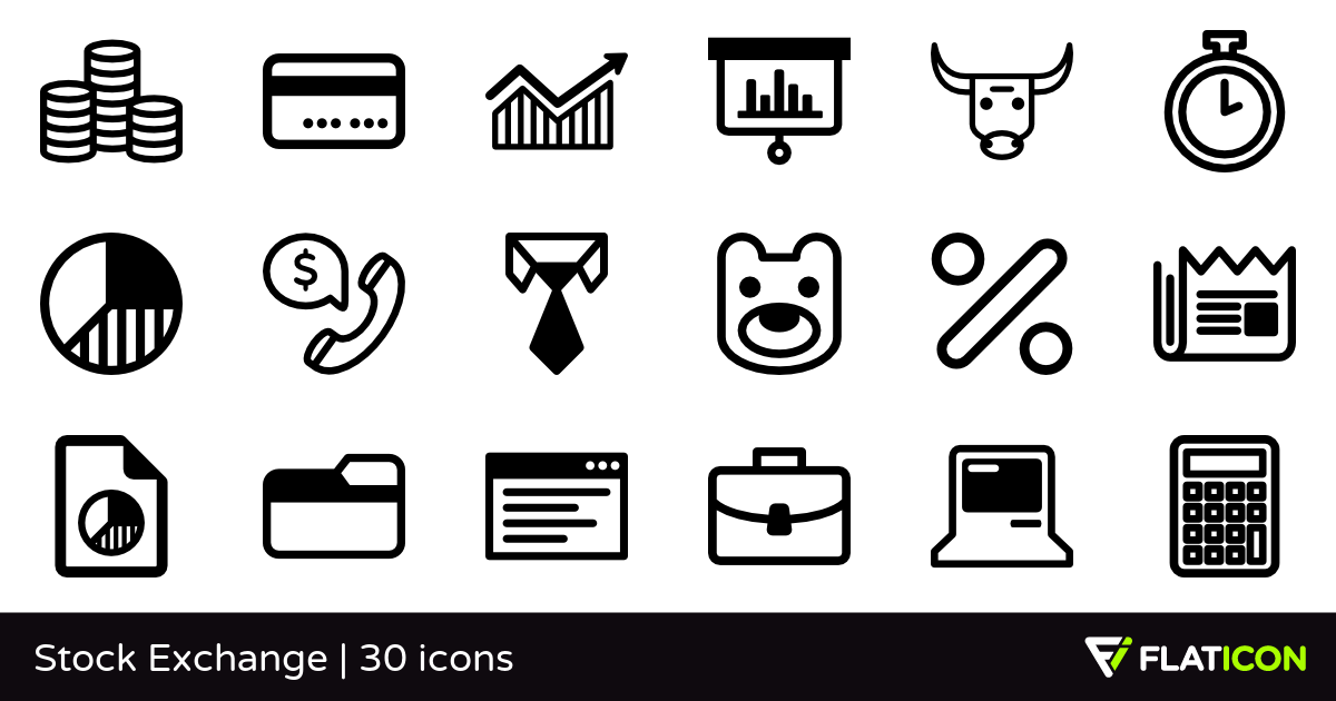 1200x630 Stock Exchange Free Icons