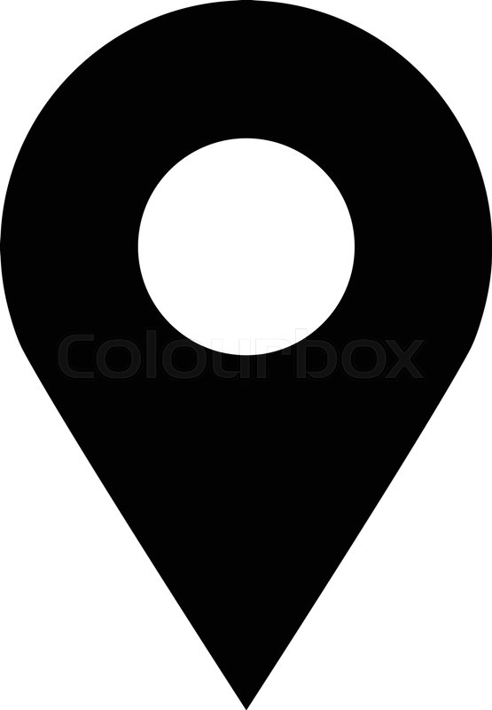 555x800 Location Pin Vector Icon Stock Vector Colourbox