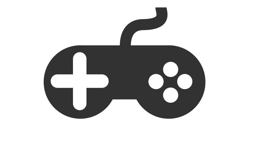 852x480 Modern Video Games Controller Icon Stock Footage Video