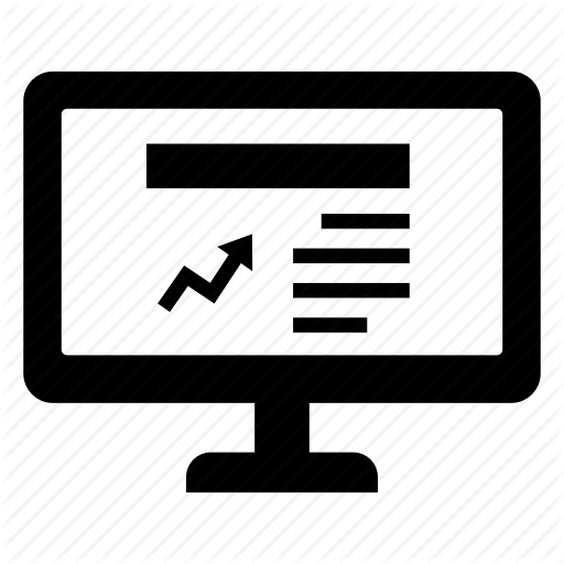 512x512 Graph, Media, News, Screen, Stock, Website, Website News Icon