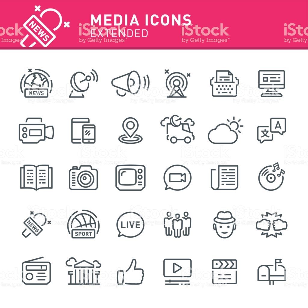 1024x1024 Media, News, Icon, Icon Set, Television, Radio, Journalism, Social