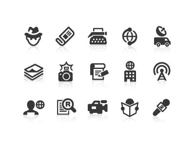 400x300 News Reporter Icons Icons Stock Icon, Icon Font, Icon Design