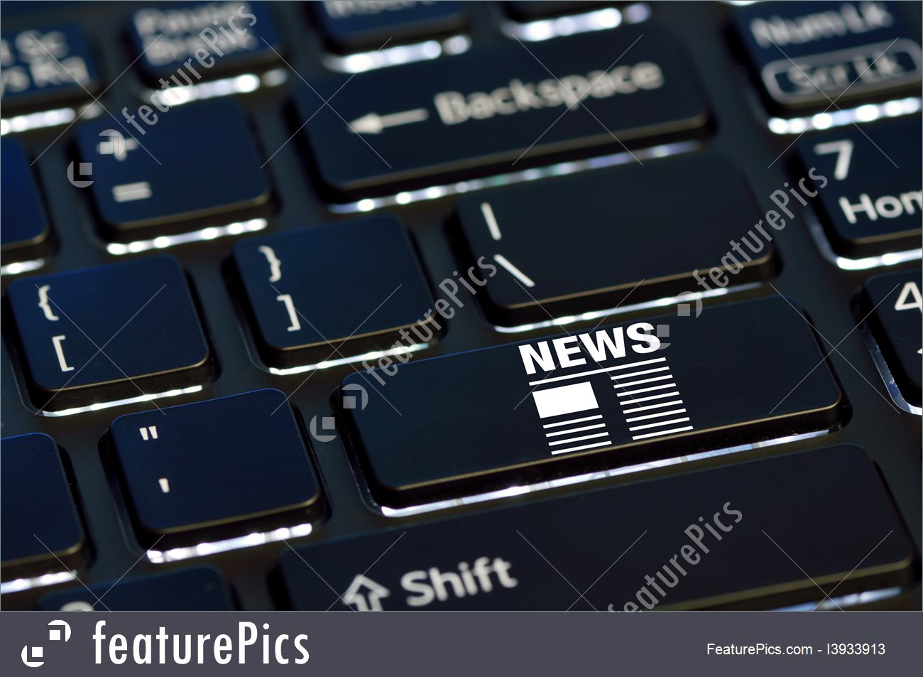 1300x953 Concept News Icon Stock Picture