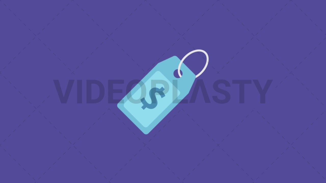 1280x720 Price Tag Flat Icon