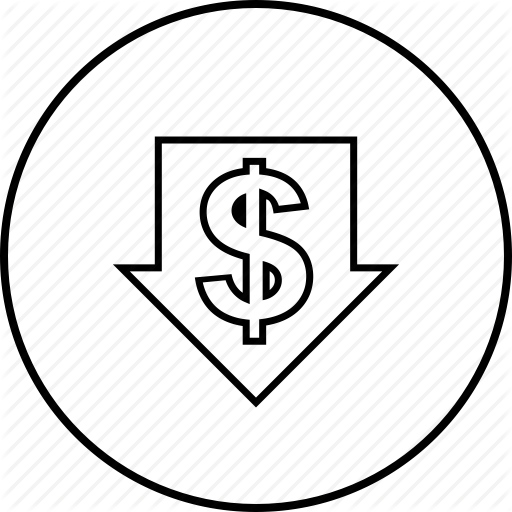 512x512 Business, Currency, Decline, Dollar, Finance, Price, Stock Market Icon