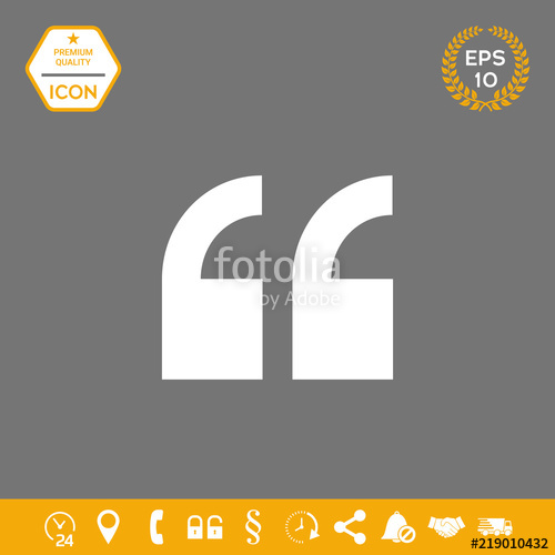 500x500 Quote Icon Stock Image And Royalty Free Vector On Fotolia