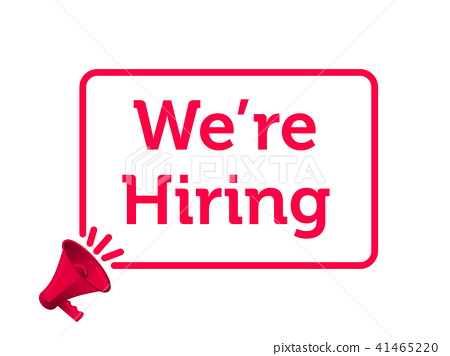 450x356 We Are Hiring Message Quote Megaphone Vector Icon