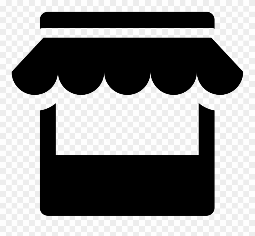880x815 Clipart Black And White Stock Store Png Icon Free