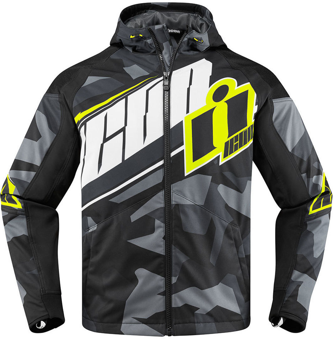 1062x1080 Icon Leather Motorcycle Vests, Icon Merc Deployed Textile Jackets