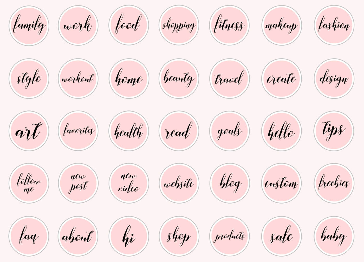 1400x1009 Free Instagram Stories Highlights Icons For Your Business