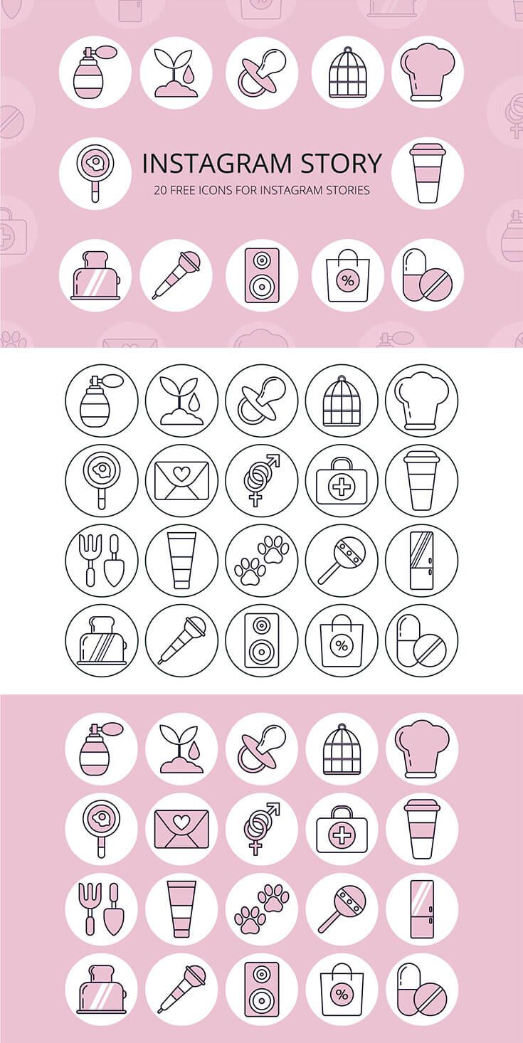 735x1466 Free Instagram Stories Icons Clipart Instagram Story