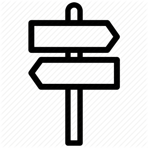 512x512 Location, Navigation, One Way, Sign, Sign Post, Street, Street