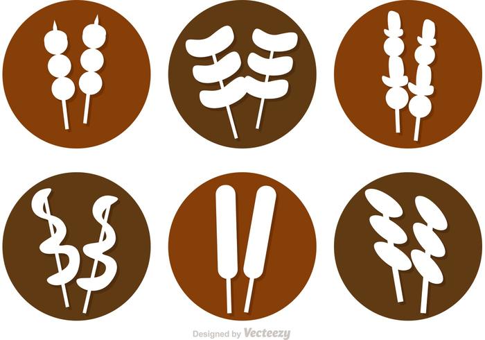 700x490 Street Food Icons Vectors
