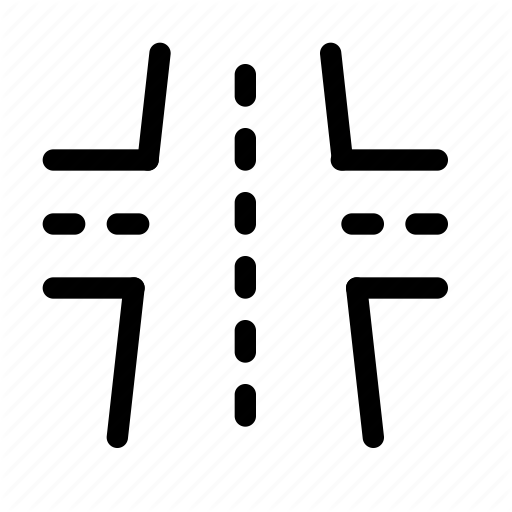 512x512 Avenue, Cross, Crossroads, Drive, Intersection, Road, Street Icon