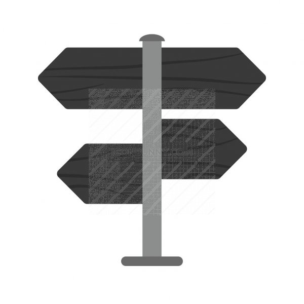 600x600 Street Sign Greyscale Icon