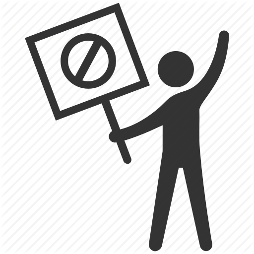 512x512 Anti, Civil Rights, Mob, Protest, Protester, Sign, Strike Icon
