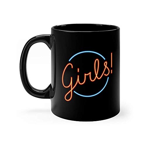 500x500 Neon Sign Girls Icon Strip Club Tea Fun Mug Ceramic