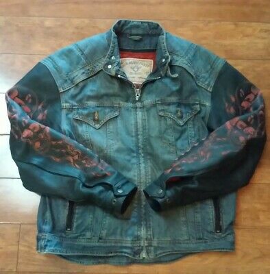 394x400 Mens Jacket Icon Fate Motosports Strongarm Leather Denim