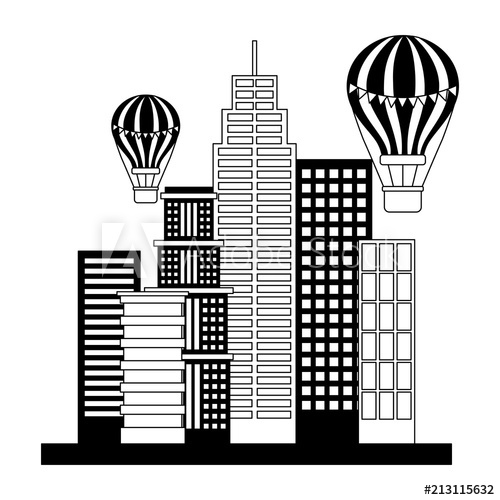 500x500 Buildings Structures With Balloons Air Icon