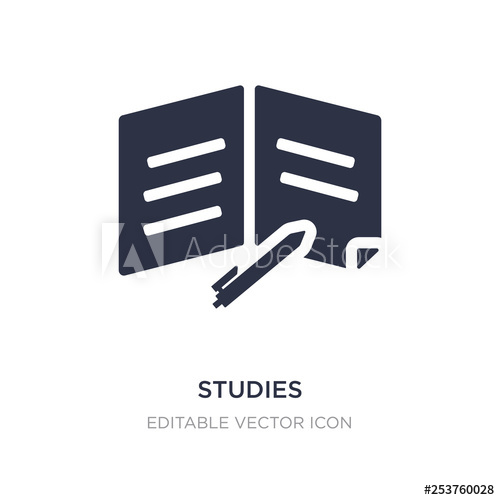 Studies Icon On White Background Simple Element Illustration 500x500 Studies Icon On White Background Simple Element Illustration