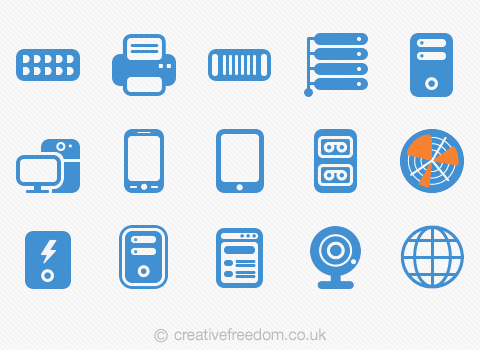 480x350 Flat Network Icons For Mutiny Systems