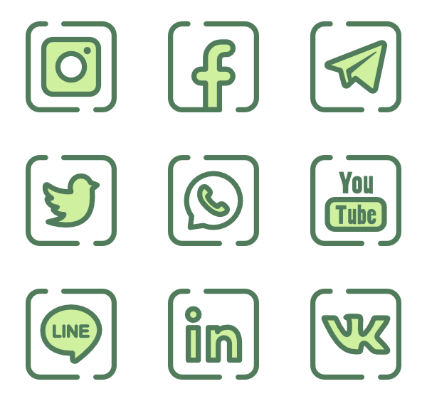 600x564 Monochrome Icon Style Green