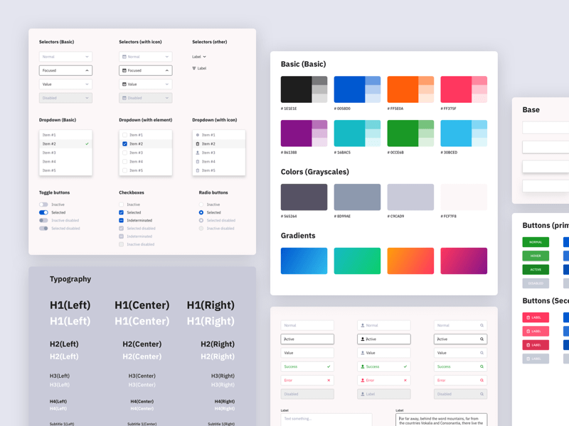 800x600 Web Style Guide Sketch Freebie