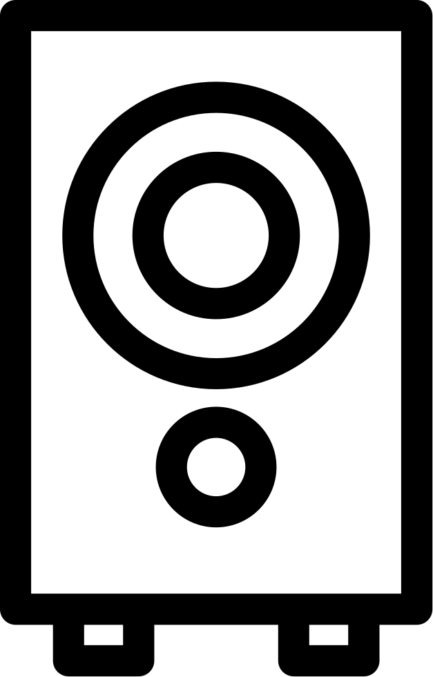 627x981 Subwoofer Speaker Png Icon Free Download
