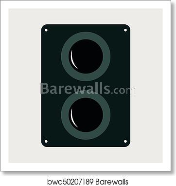 362x382 Woofer Icon, Art Print Barewalls Posters Prints
