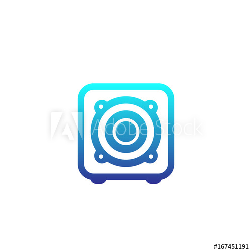 500x500 Subwoofer, Speaker Icon