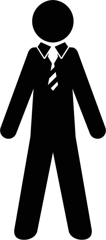 434x981 Man Wearing Suit And Tie Png Icon Free Download