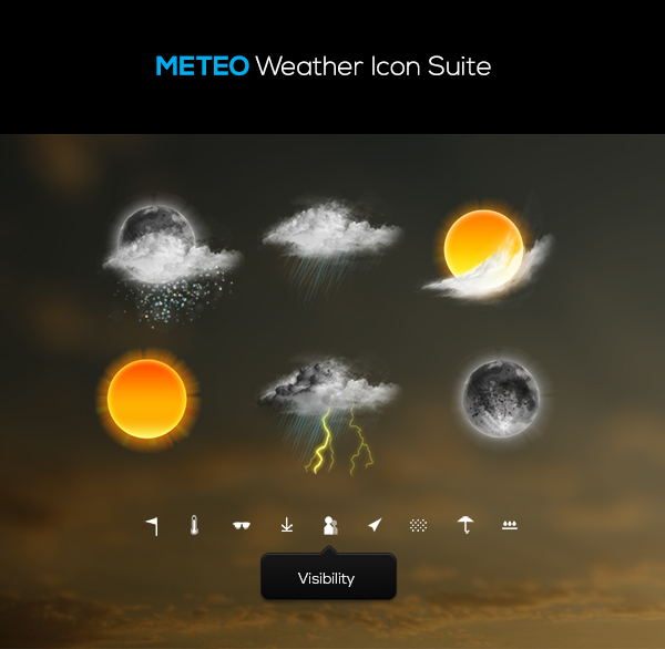 600x586 Meteo Weather Icon Suite On Behance