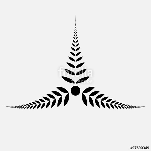 500x500 Laurel Wreath Tattoo Icon Ornamental Sign Of Three Branches