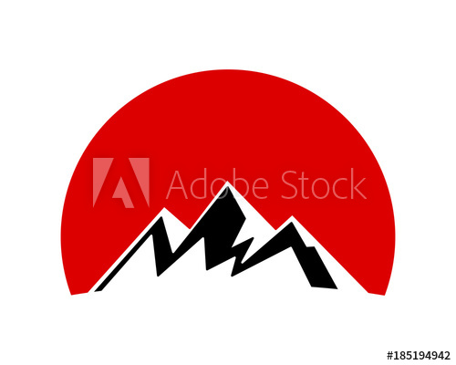 500x400 Mountan Hill Tip Summit Peak Alps Image Icon Vector