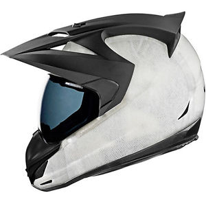 300x300 Adult Icon Variant Construct Motorcycle Helmet Matte White Dual