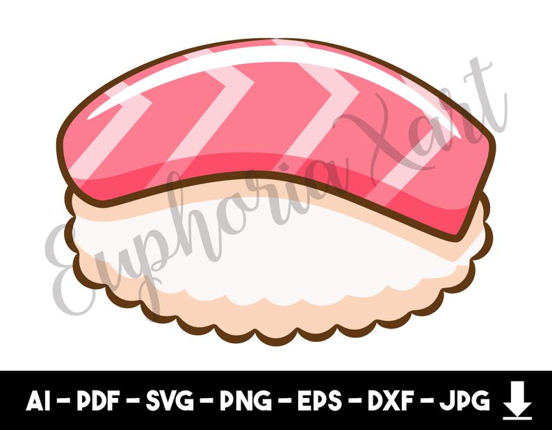 794x619 Otoro Tuna Sushi Sushi Sushi Cricut Sushi Clipart Etsy
