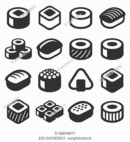 Icon Sushi Maki Stock Photos And Images Age Fotostock 431x470 Icon Sushi Maki Stock Photos And Images Age Fotostock