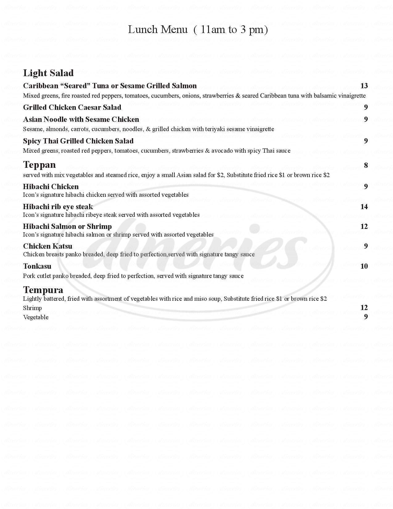 1275x1650 Cafe Icon Sushi And Grill Menu