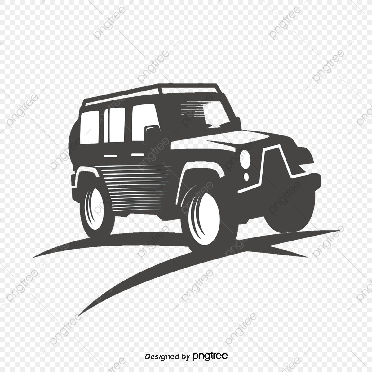 1200x1200 Creative Suv Advertising Illustrator Vector Material, Jeep Icon