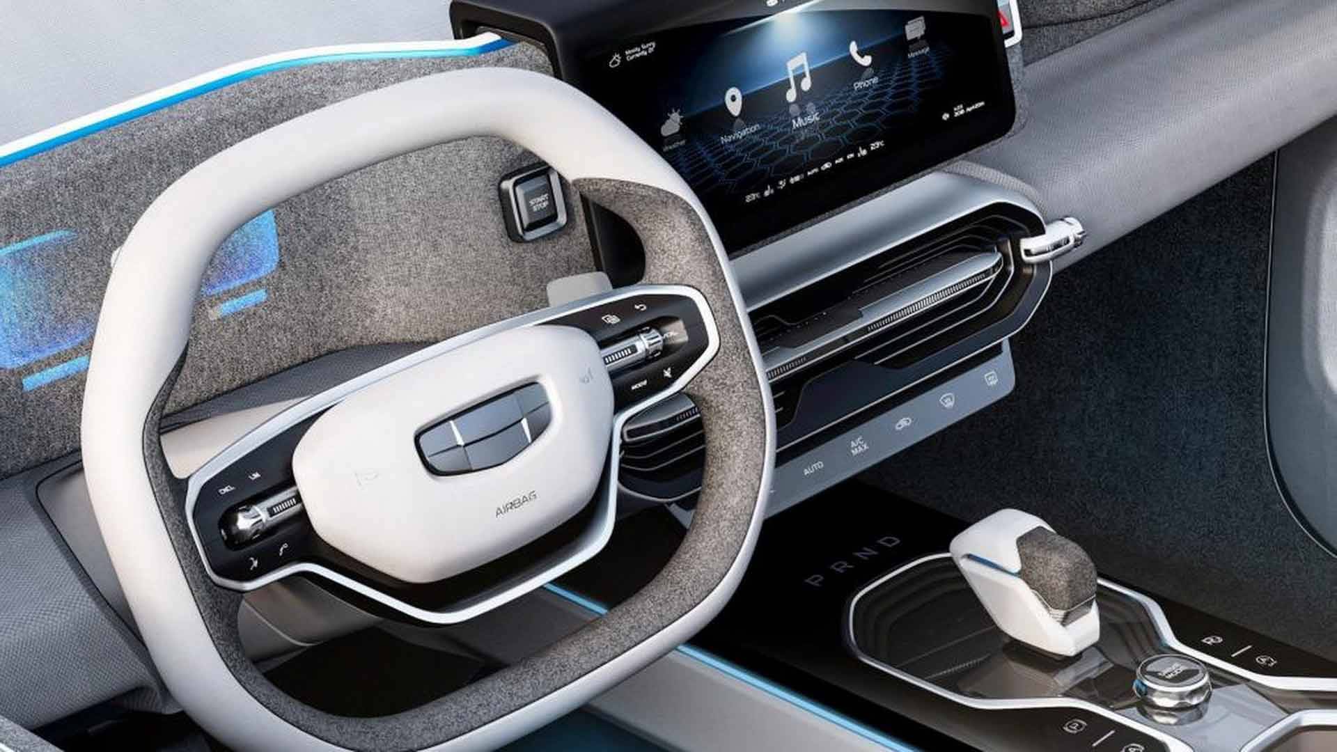 1920x1080 Geely Concept Icon Suv Bring Boxy, Bit Style Into Real World