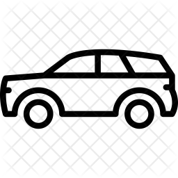 256x256 Suv Icon Of Line Style